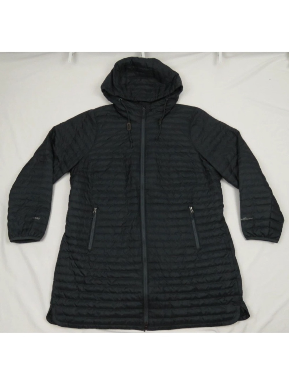 Eddie Bauer Down 650 Quilted Hooded Full Zip Long Puffer Parka Coat Jacket 1X